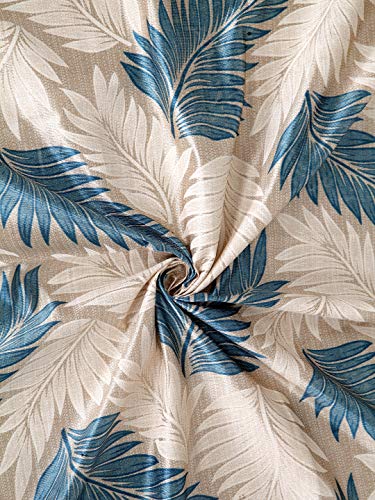 Image of Cortina 2 Piece Panel Eyelet Polyester Curtains - Group 2 (Blue, 7 feet)