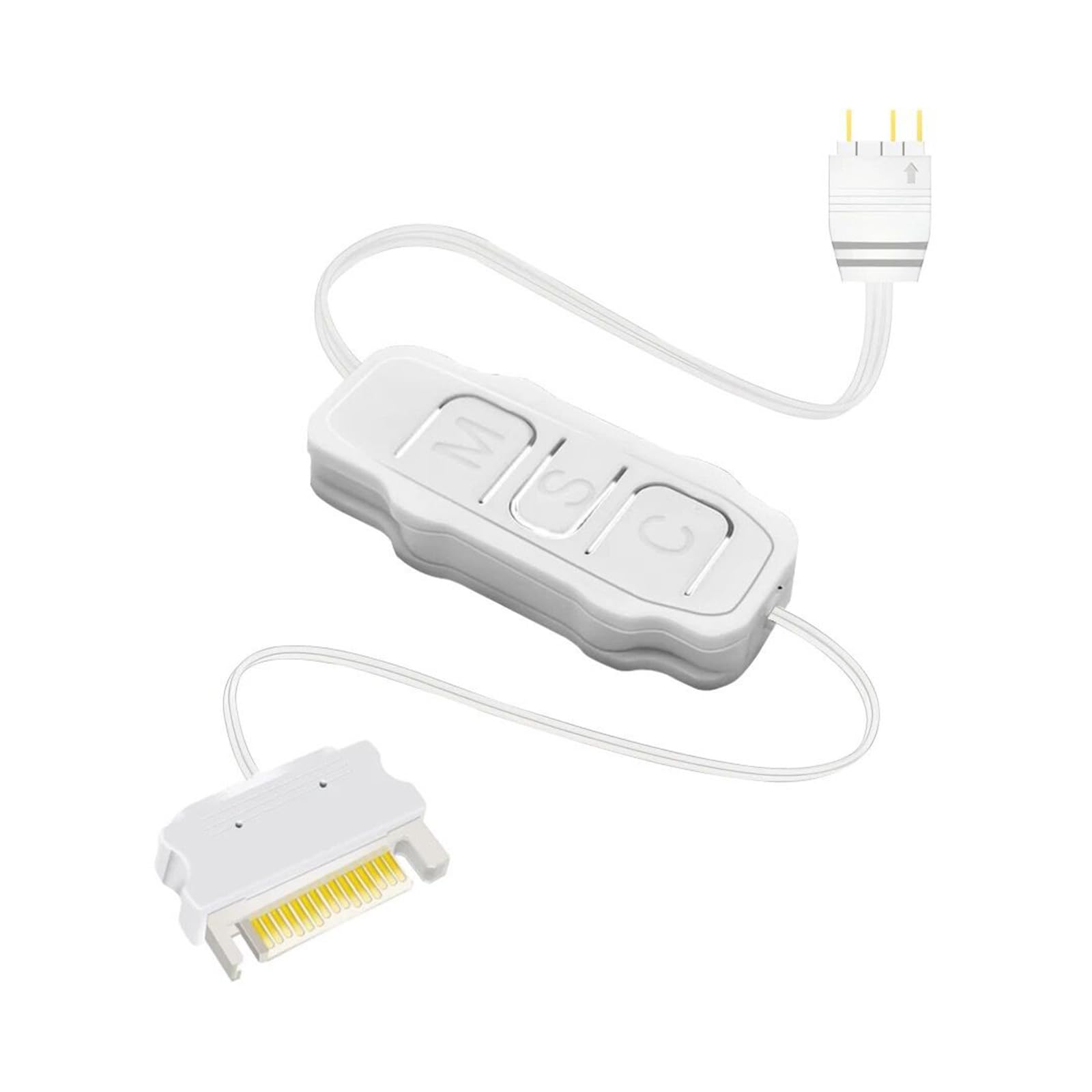 Moynagh 5V 3Pin to ARGB Desktop Computer Controllers Fan LED Lighting Water Cooling RGB Remote Controllers Cable