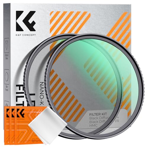 K&F Concept 67mm 可変NDフィルター ブラックミスト セット Amazon | K&F CONCEPT 67mm 可変NDフィルターND2-ND32+ブラック