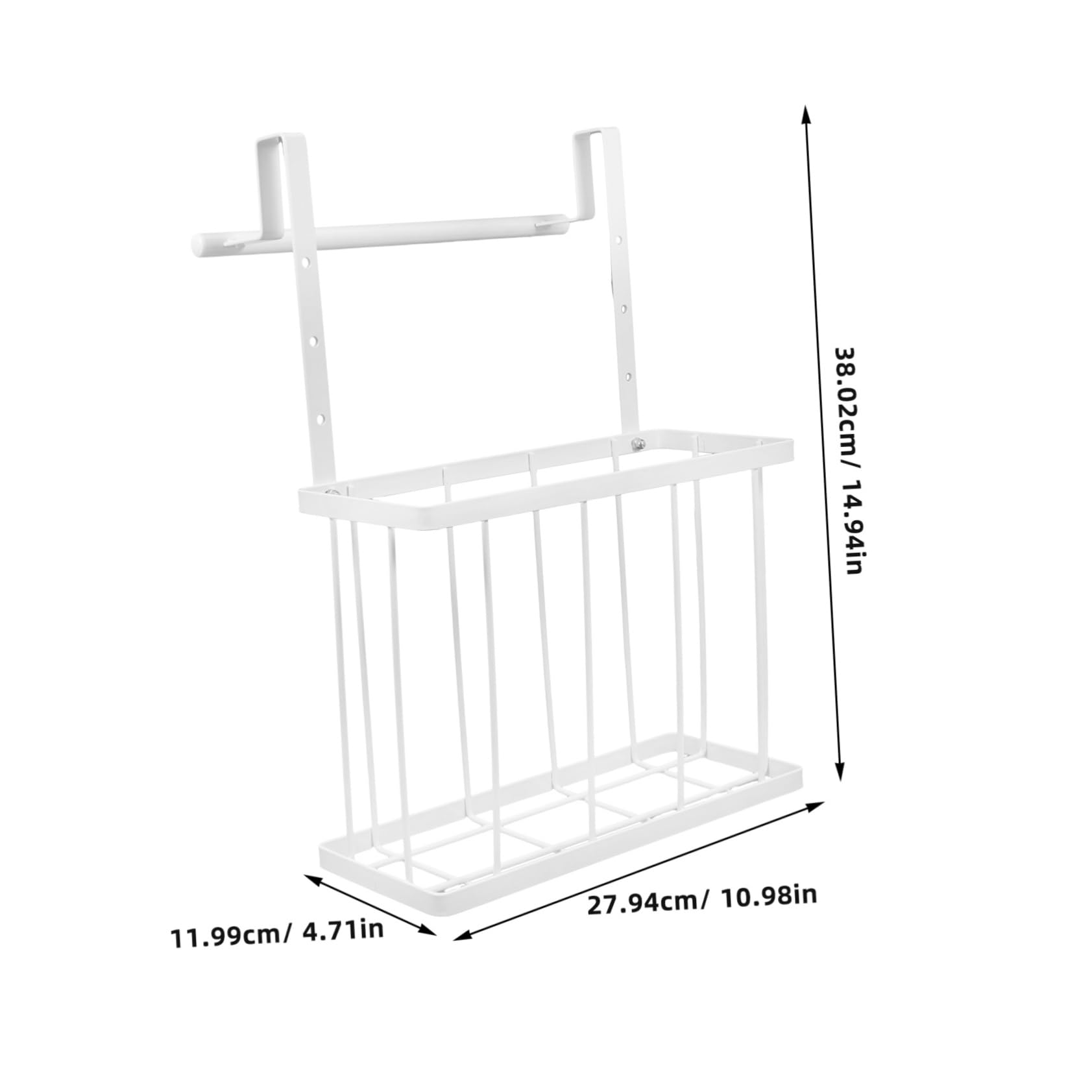 ABOOFAN Cabinet Door Storage over Cabinet Holder Basket Kitchen Towel Holder over Sink Storage Stainless Steel Wire Baskets
