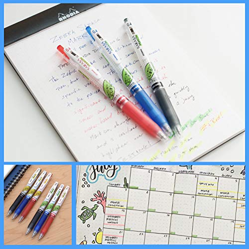 Set de 3 bolígrafos gel Zebra Sarasa 0.5 mm con soporte acrílico miniatura 5