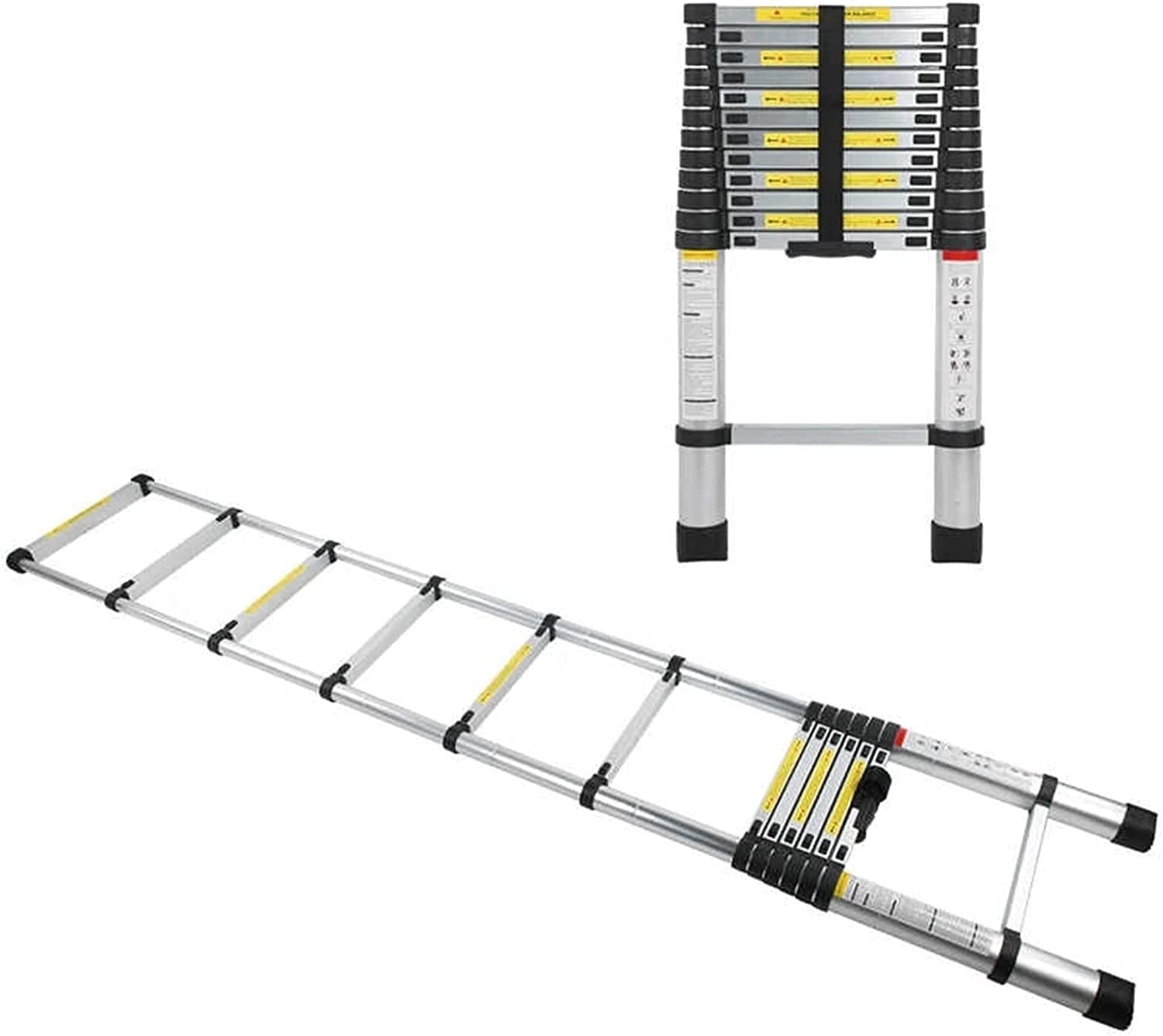 Scala telescopica pieghevole/Aluminum Telescopic Ladder 6.2m/ 5m/ 3.8m/ 3.2m/ 2.9m/ 2.6m/ 2m Tall, Telescoping Ladders for Home RV Attic Work Outdoor Use, Load 150kg (Size : 1.4m/4.5ft)