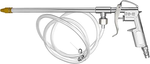 Miniatura 10 de QWORK Pistola de pulverización, aluminio neumático sifón aire motor limpieza arandela pistola kit herramienta, 14"