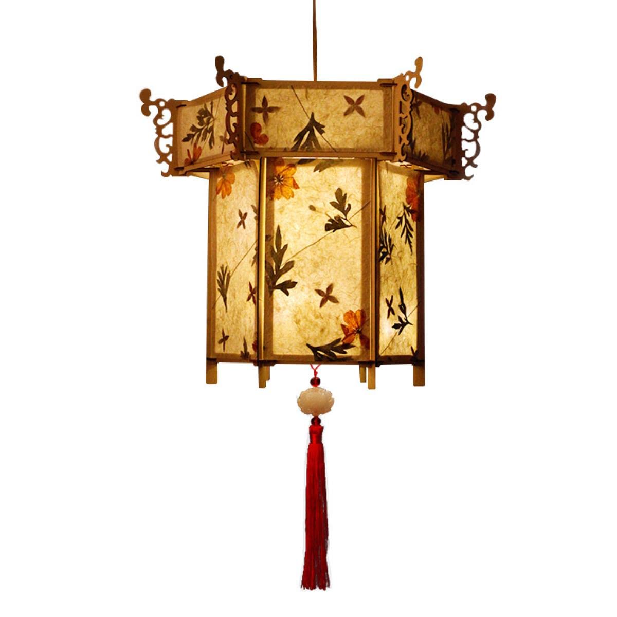 DIY chińska latarnia w stylu retro przenośna lampa kwiatowa na imprezę świecące lampiony na Boże Narodzenie prezent
