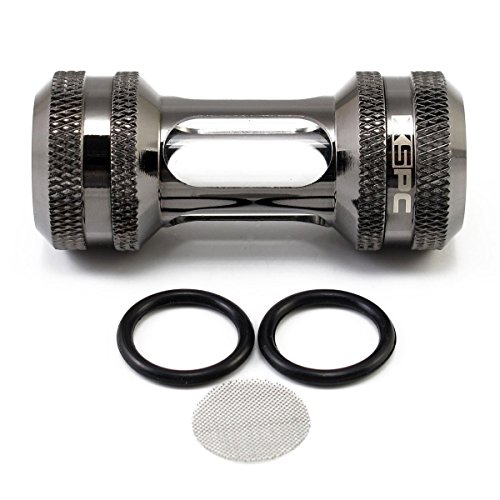 XSPC G1/4" Inline Filter, Black Chrome image 4
