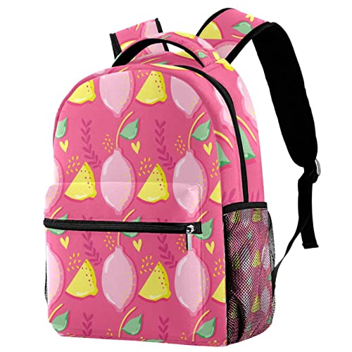 Mochilas ligeras para viajes de camping con diseño de limones
