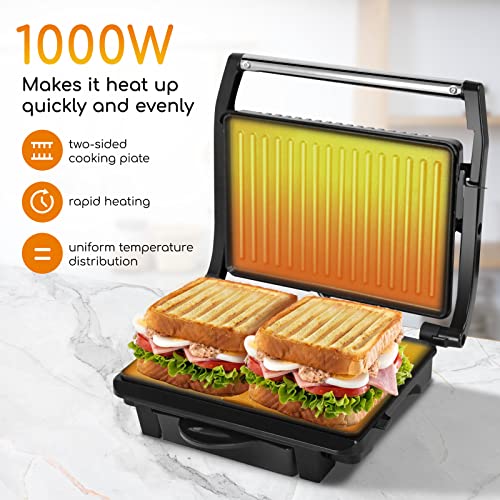 Kontaktgrill Aigostar Hett für Sandwiches, Steaks und Paninis