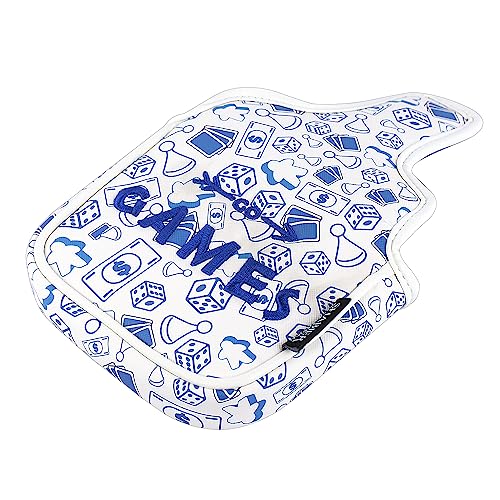Couvre-club de golf grand maillet imprimé bleu et housse putter