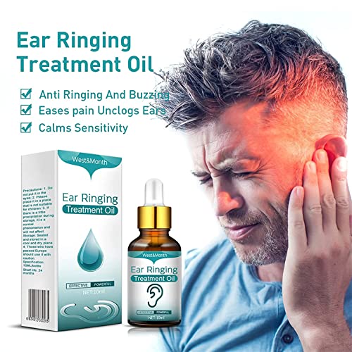 Japanese Ear Ringing Treatment Oil,Tinnitus Relief Drops, Tinnitus Relief For Ringing Ears For Hearing Loss,All Natural Herbal Ear Ringing Remedy Drops,Eases Pain, Unclogs Ears (3Pcs) #TOP2