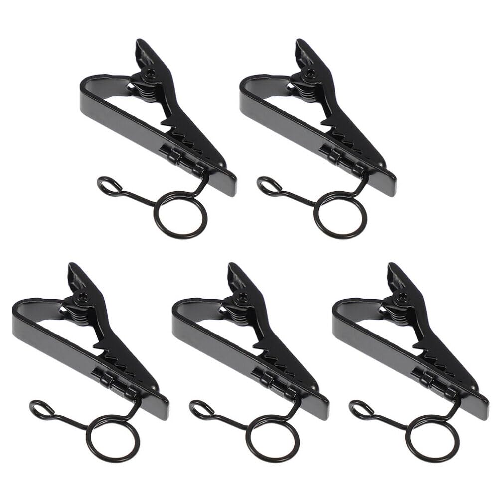 5pcs Lavalier Microphone Clips for Collar Mic Clamps for Video Recording Live Streaming and Interviews Easy Installation and for Teachers and Presenters