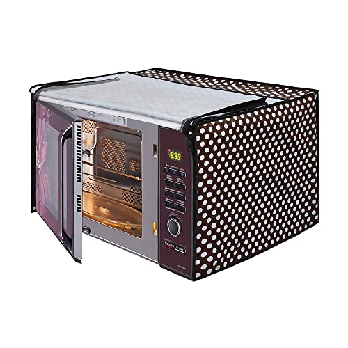 Image of DREAM KING Stylish Design & Printed Microwave Oven Cover Full Closure |waterproof & Dustproof Oven Cover Suitable for All Models - Multicolour SA28