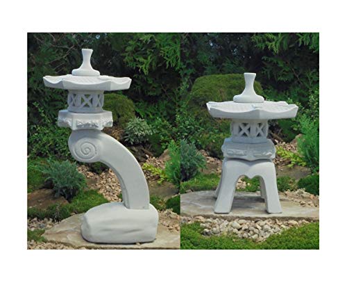 Japanische Steinlaternen Rankei & Yukimi Garten Laterne Koi Teich ...2...