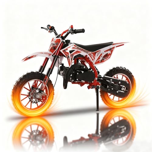 Kids Motorcycle Kids Dirt Bike Gas Power 50cc 2-Stroke Pit Bike 10