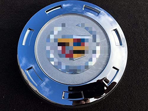 Tuesnut 2007-2014 Escalade ESV 2007-2013 Escalade EXT Wheel Center HUB Cap Colorful Crest Silver 7-Spoke 22” Wheels ONLY Replace # 9596649 (1)