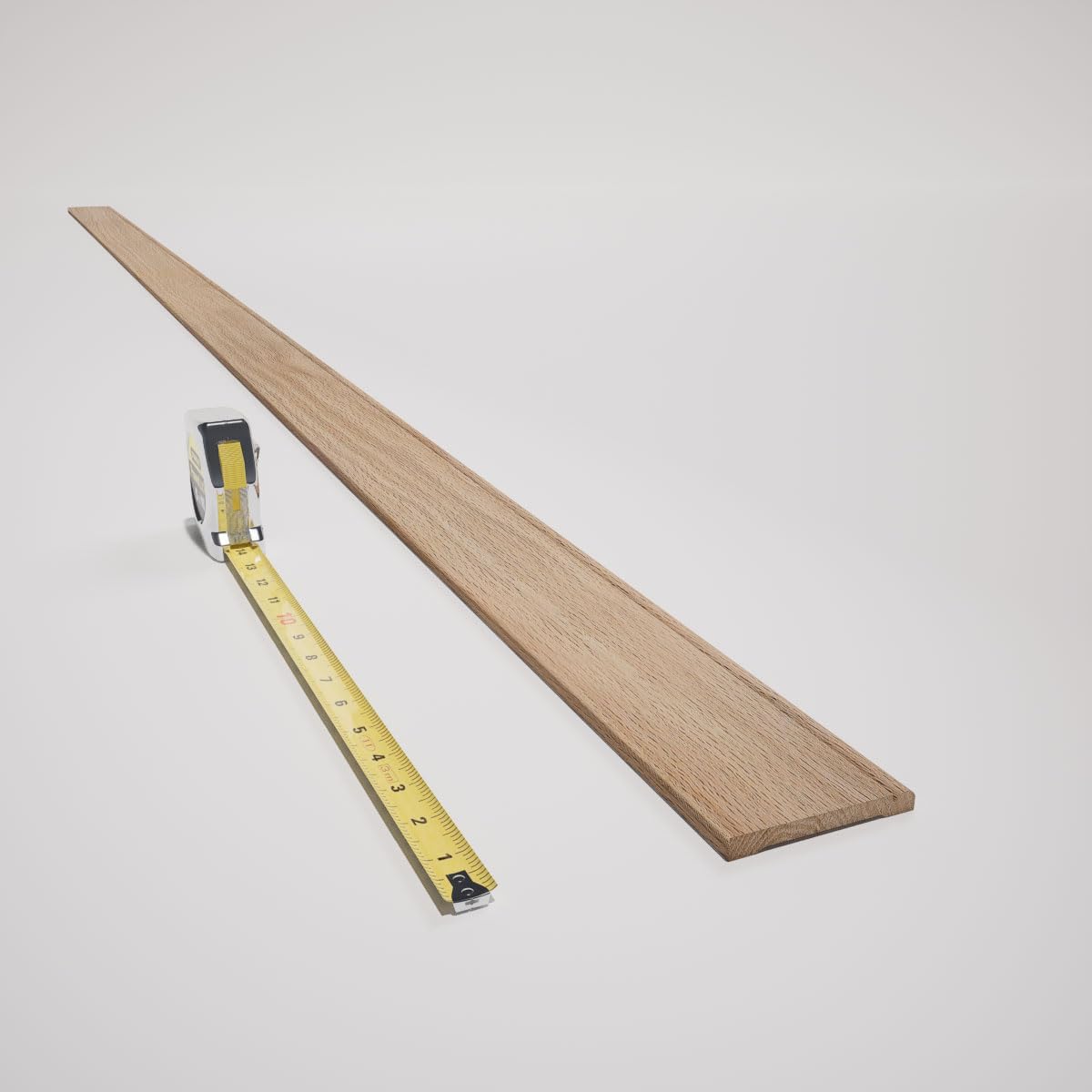 WM753 - Americraft Base Moulding, Solid Hardwood, 3/8"D x 3 1/4"W x 96"L, Stain Grade Red Oak