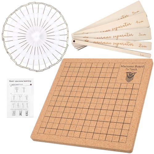 Tablero de macramé de corcho para tejer cómodamente tus pulseras en casa 2