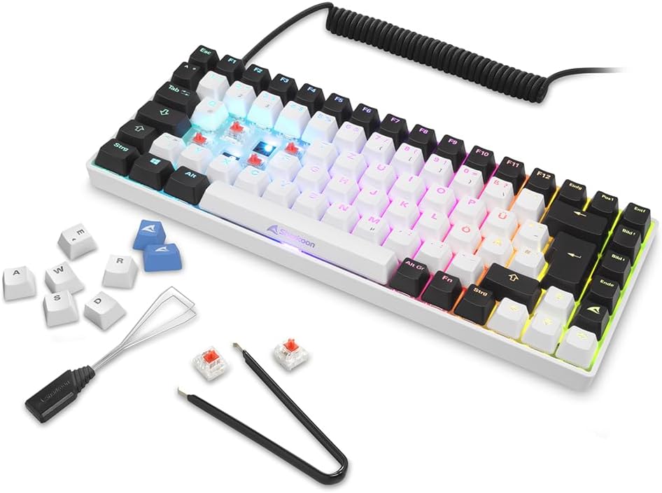 SKILLER SGK50 S3 tastiera USB QWERTY Tedesco Bianco - Tastiera gaming - Immagine 7