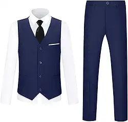 Conjunto de calça e colete formal para meninos