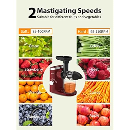 Juicer Machines Cold Pressed, Aeitto Slow Masticating