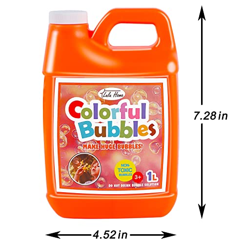 image for Lulu Home Concentrated Bubble Solution, 1 L/ 33.8 OZ Refill for Bubble