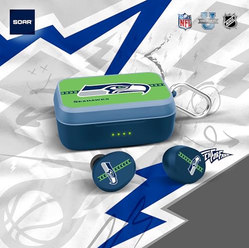 Image of SOAR NFL Wireless Sport Earbuds: Comfortable Fit & Convenient Charging