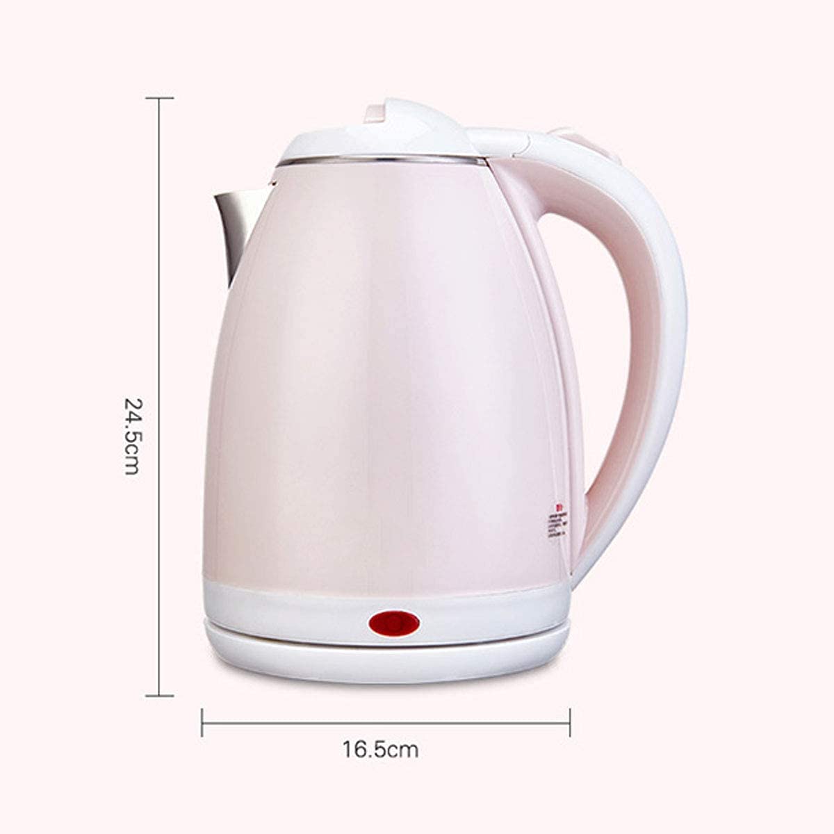 hervidor eléctrico, Hervidor eléctrico con preservación de calor, 1. 7 L, rosa claro