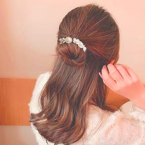 Maituifos 4 Pcs Hair Bun Makers-Shining Flowers Hair Accessories For Girls thumb #5