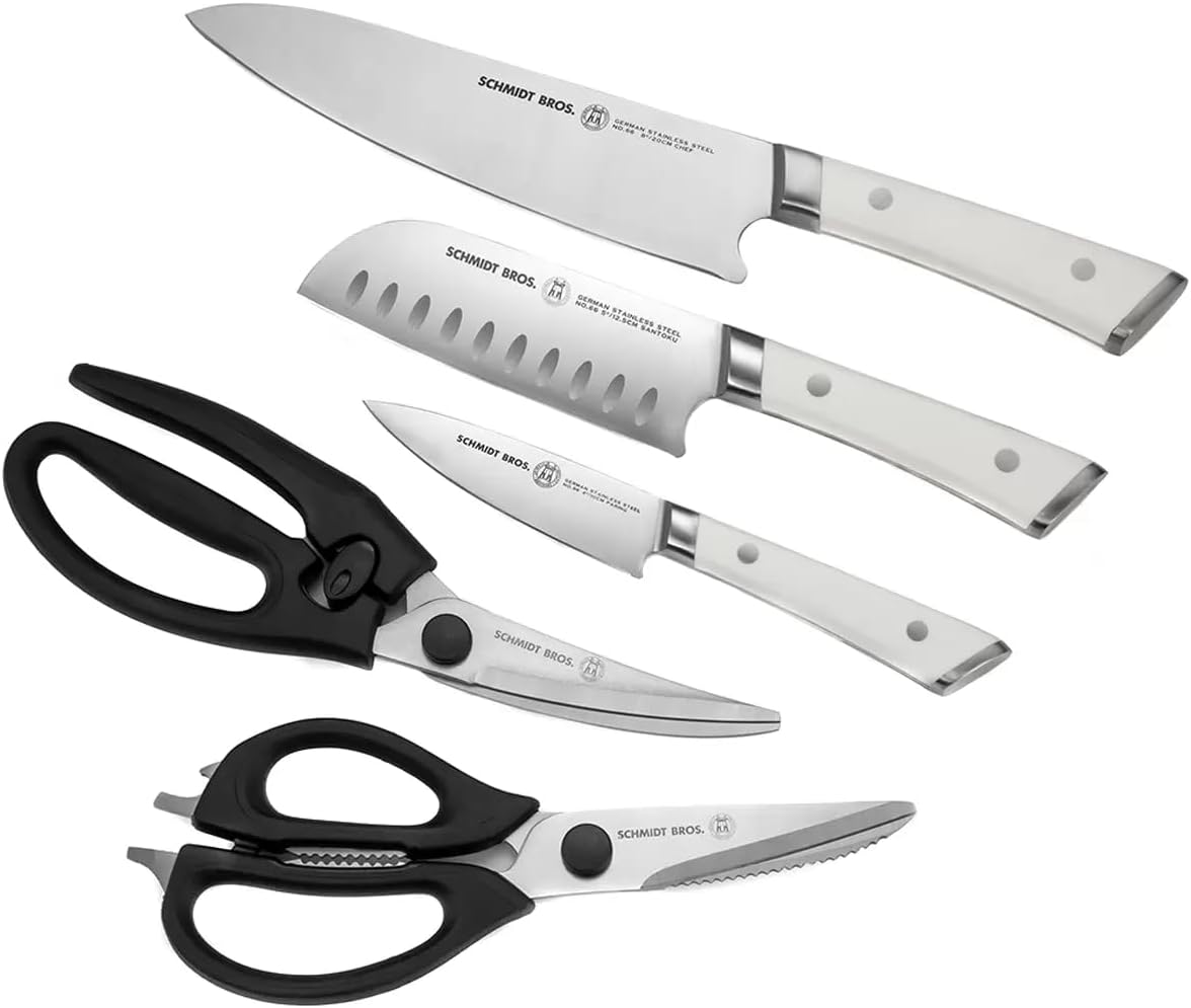 Combo Set: 5-Piece Knife and Shears, Exclusive to Costco by Schmidt Bros.