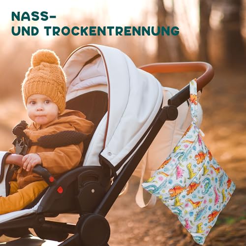 Loscarol 2 Stück wetbag Kindergarten groß, nasstasche Wet Bag schwimmsachen – Ansicht 6