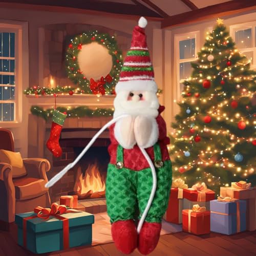 Papai Noel Para Jardim Porta Enfeite de Natal de Pendurar Decoração Natalino com 40 CM