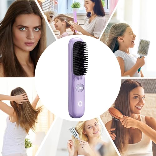 Cepillo alisador de pelo con carga USB y calor uniforme constante 4