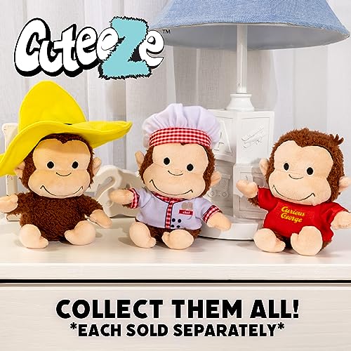 Kids Preferred Curious George Cuteeze Monkey Stuffed Animal Plush Red Shirt Toys Soft Cuddle Plushie Gifts For Baby And Toddler Boys And Girls - 7 Inches #TOP4