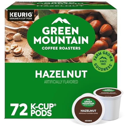 Image of Green Mountain Coffee Roasters Hazelnut Keurig Single-Serve K-Cup pods, Light Roast Coffee, 72 Count