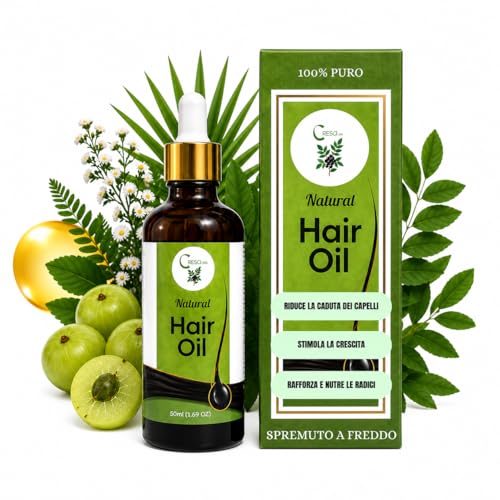 Olio Anticaduta Capelli Natural hair oil con Amla Uomo Donna 50ml