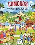 Comoros coloring book for kids with facts