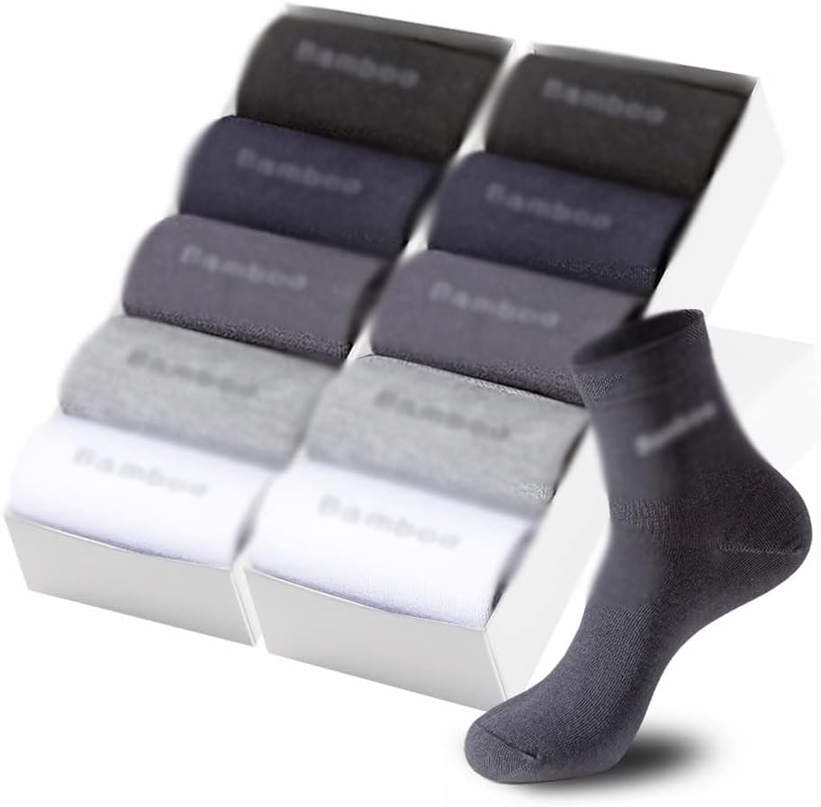 10 Pairs Of Gift Boxed Men's Socks Breathable Business Round Men