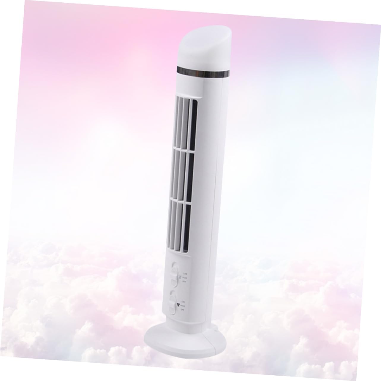 Mini Cooling Fan with Light USB Desk Cooling Fan Multi Function Silent Design for Home Office Summer Accessory White