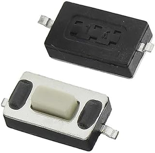 عدد 10 قطع من زر باور - Micro High performance Durable Tactile Push Button Momentary Switch 2PIN Tact Light touch for car's remote control (6mm x 3mm x 2.5mm) SMD