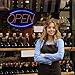 Alpine Led Open Signs for Business Window - Flashing & Stable Bright High Visibility Lighted Open Led Sign, Electric Store Open Sign to Hang in Store, Restaurant, Bar, Barber Shop (Oval, 23