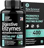 Digestive Enzymes with Probiotics & Bromelain, Gut Health, Bloating Relief: Enzymes for Digestion, D