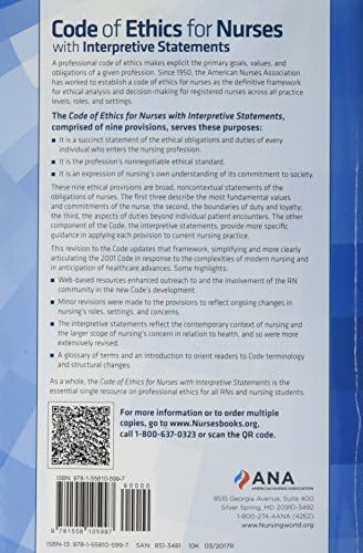 Code Of Ethics For Nurses With Interpretive Statements By American Nurses Association Amazon Ae Code Of Ethics For Nurses With Interpretive Statements By American Nurses Association Amazon Ae
