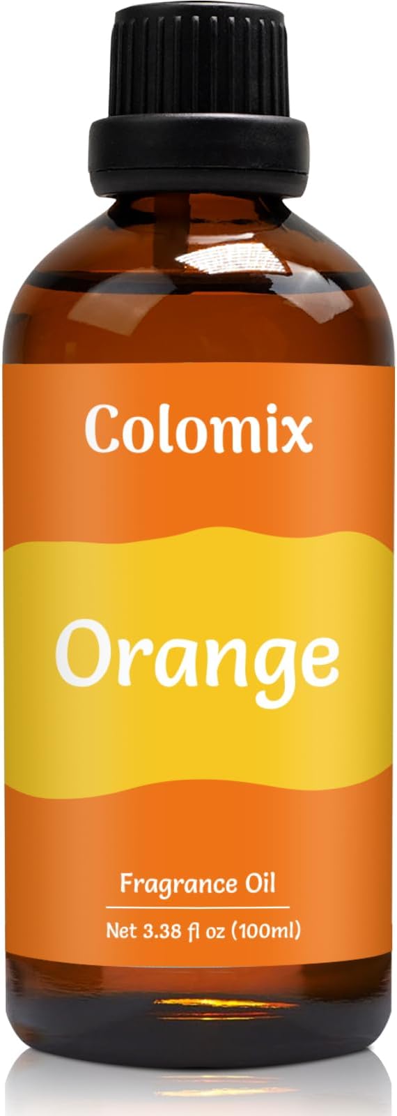 Premium 100ml Orange Fruit Fragrance Oil, Essential Oils for Diffusers for Home, Scented Oil for Candle Making, Soap Supplies and More DIY Projects, Long-Lasting Scent Gift