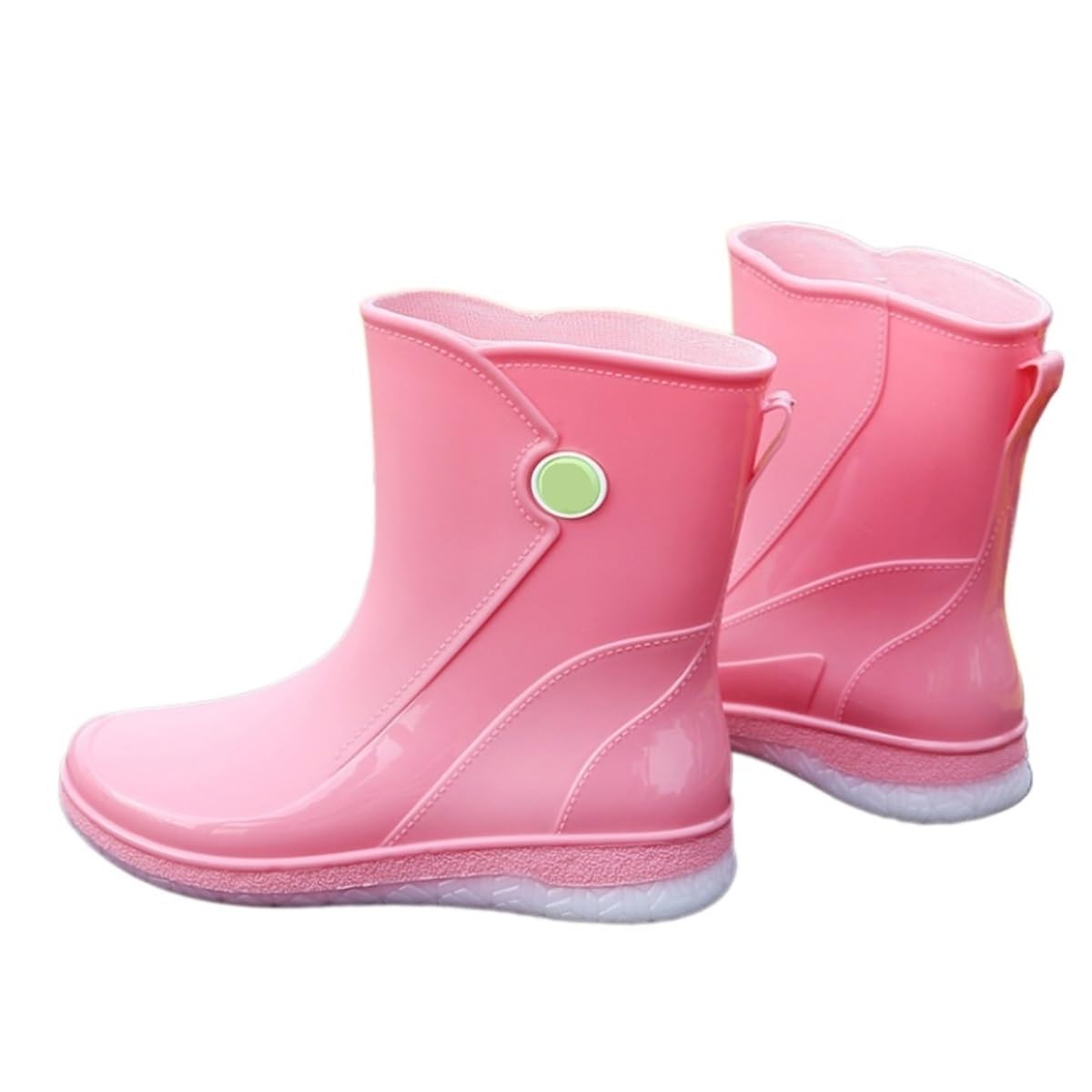 Kalosze Gumowce Lekkie Damskie Wodoodporne Kalosze Antypoślizgowe Do Pracy W Kuchni, Uniwersalne Krótkie Buty Rain Boot