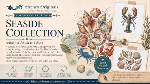 Image of Orenco Originals Nautical Scallop Shell Counted Cross Stitch Patterns