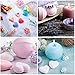 Patelai 12 Pcs Bath Bomb Molds 6 Shapes Metal DIY Bath Bomb Making Crafts Crafting Press Mould for Handmade Soaps Candle Cake Ice Cream Baking Handicrafts Making Supplies