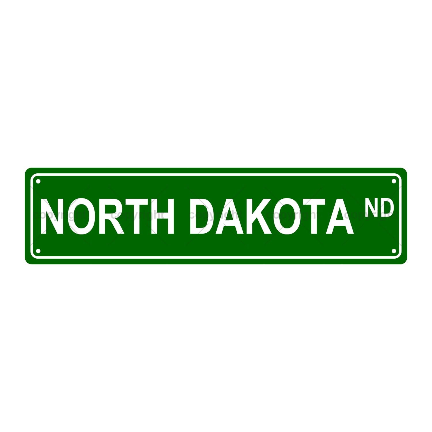 North Dakota Nd American States and Territories Metal Tin Street Sign Bar Cafe Garage Cave Home Room Wall Bathroom Farmhouse Garden Porch Patio Decor,4x16 Inch