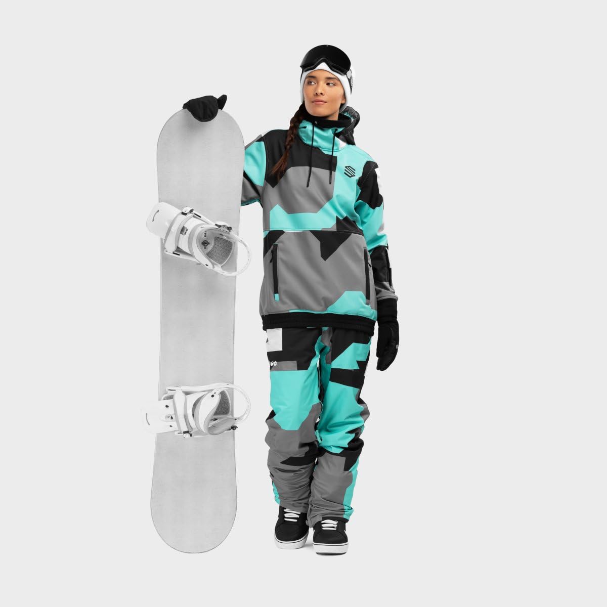 SIROKO - Pantaloni da Snowboard da Donna P1-W Sleet