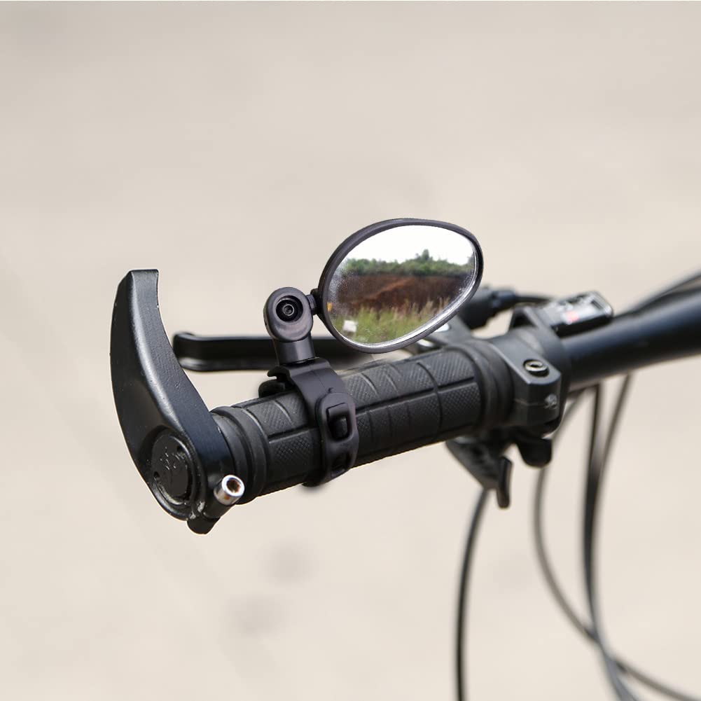 Fahrradspiegel, universeller Mountainbike-Rückspiegel, drehbar, für Roller, Fahrradlenker, Rückspiegel, Fahrradzubehör, Fahrradspiegel (2 Stück, Einheitsgröße)
