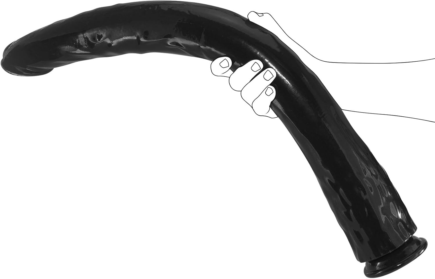 23.8 Inch Super Long Realistic Dildo for Deepest Sex, Soft Huge Big Thick Giant Dildo with Strong Suction Cup, Flexible Large Dildos Stimulator Anal Plug Sex Toy for Women Men Couples (L)