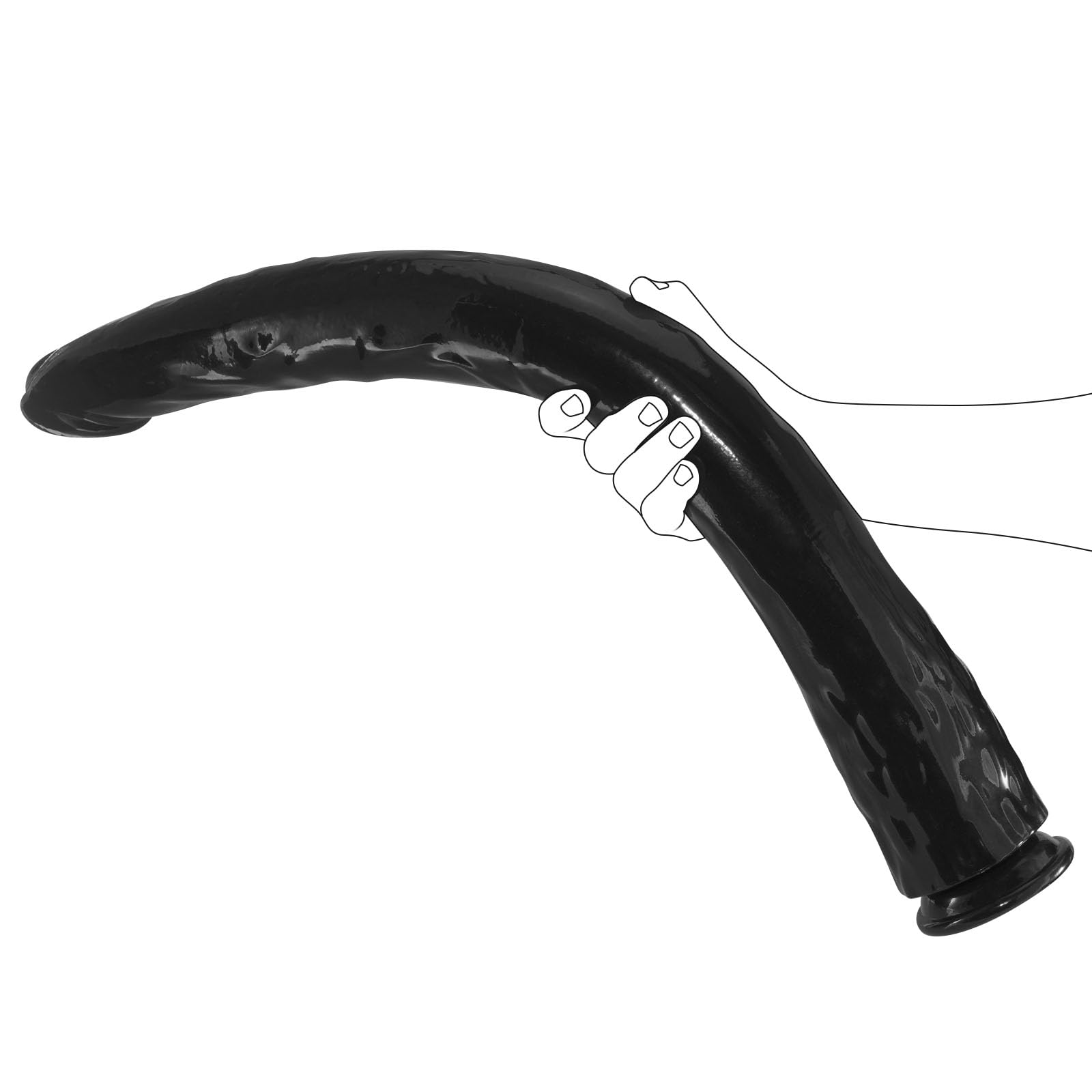 Dildo Realistico Super Lungo 60,5 cm, Dildo Morbido Enorme Grande Spesso Gigante con Ventosa Potente, Dildos Grandi Flessibili Plug Anale Giocattoli Sessuali per Donne Uomini Coppie (L)